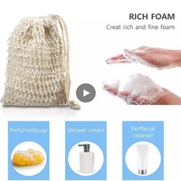 exfoliator foaming pouch bath brushes household merchandises bathroom wash shower accessory eco friendly natural sisal soap bag