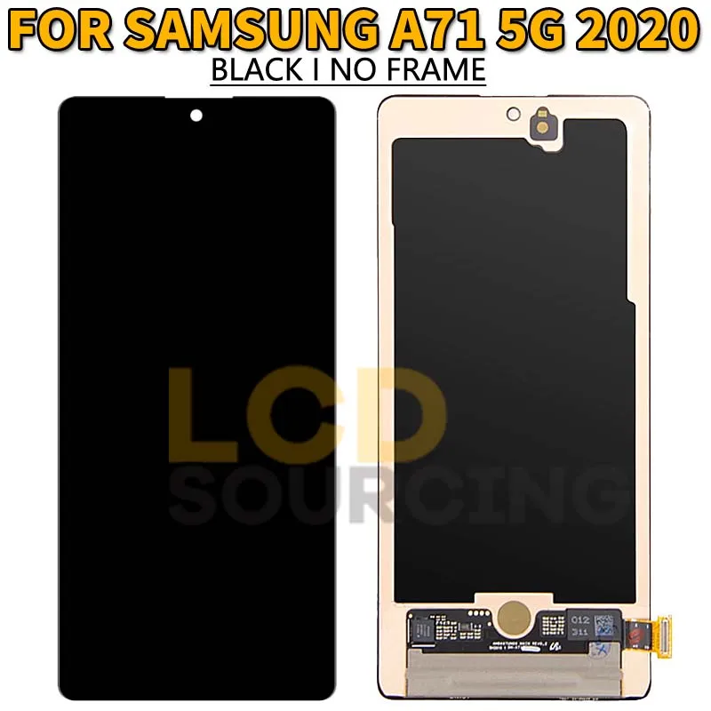 Pantalla LCD Super AMOLED de 6,7 pulgadas para m&oacute;vil, montaje de digitalizador con pantalla t&aacute;ctil para Samsung A71, 5G, A716, A716, A716U-2