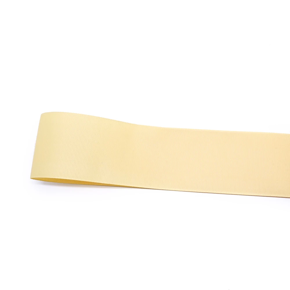 Ширина 38 мм 100% полиэстер 1 5 дюйма однотонная гладкая корсажная лента 50Y желтая -