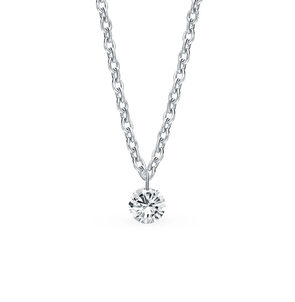 Золотое колье с бриллиантом SUNLIGHT проба 585 | Украшения и аксессуары