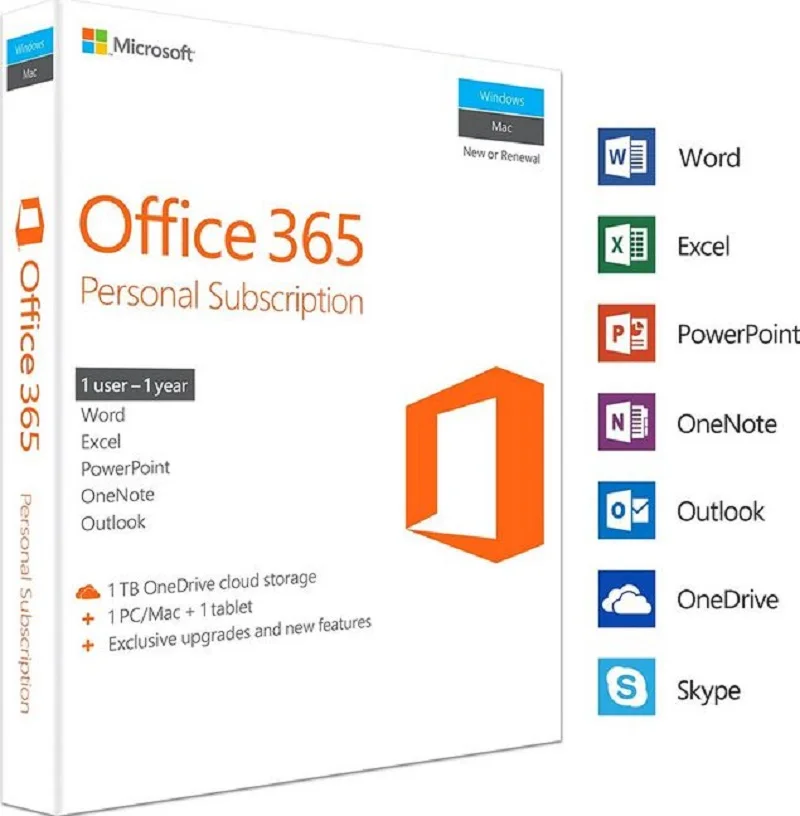 

Office 365 lifetime 5 devices + Space 5 TB ondrive on Internet-PC-mac-Windows Android