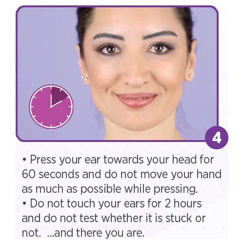 protruding or prominent ear aesthetic corrector concealer adhesive tapes easy and effective use harmless to skin cleaner new product free global sh