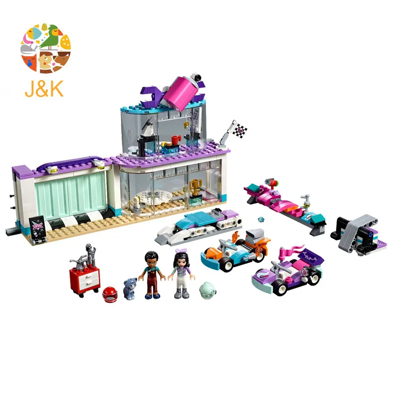 41351 418 шт Девушки Друзья серии Творческий тюнинг магазин Модель Строительный блок