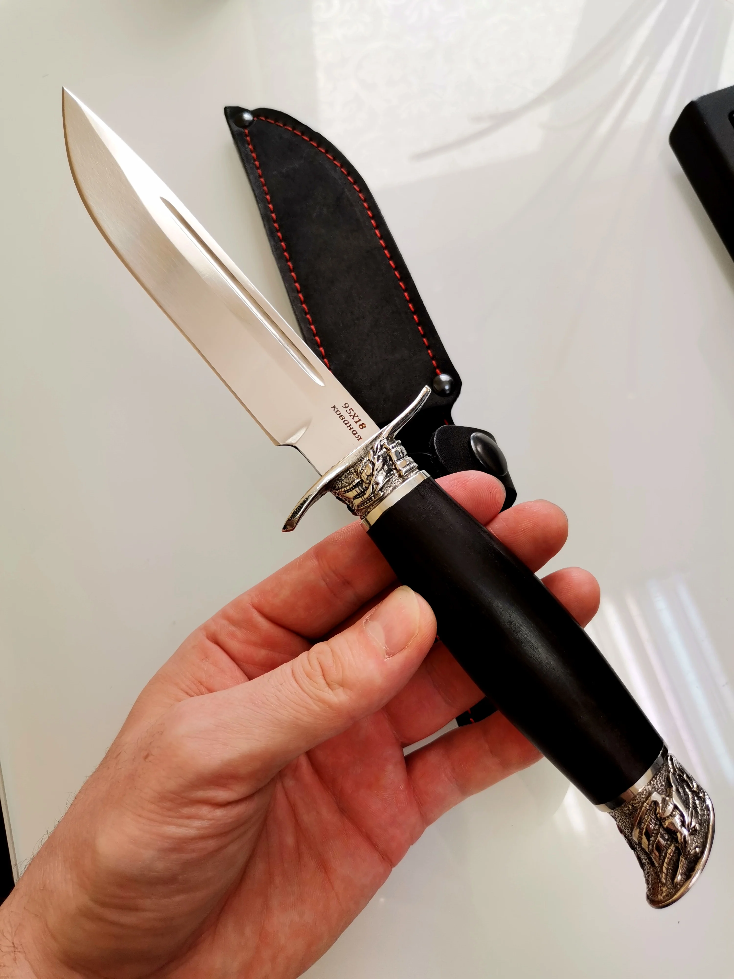 советский нож финка нквд из кованой нержавеющей стали 95х18 |