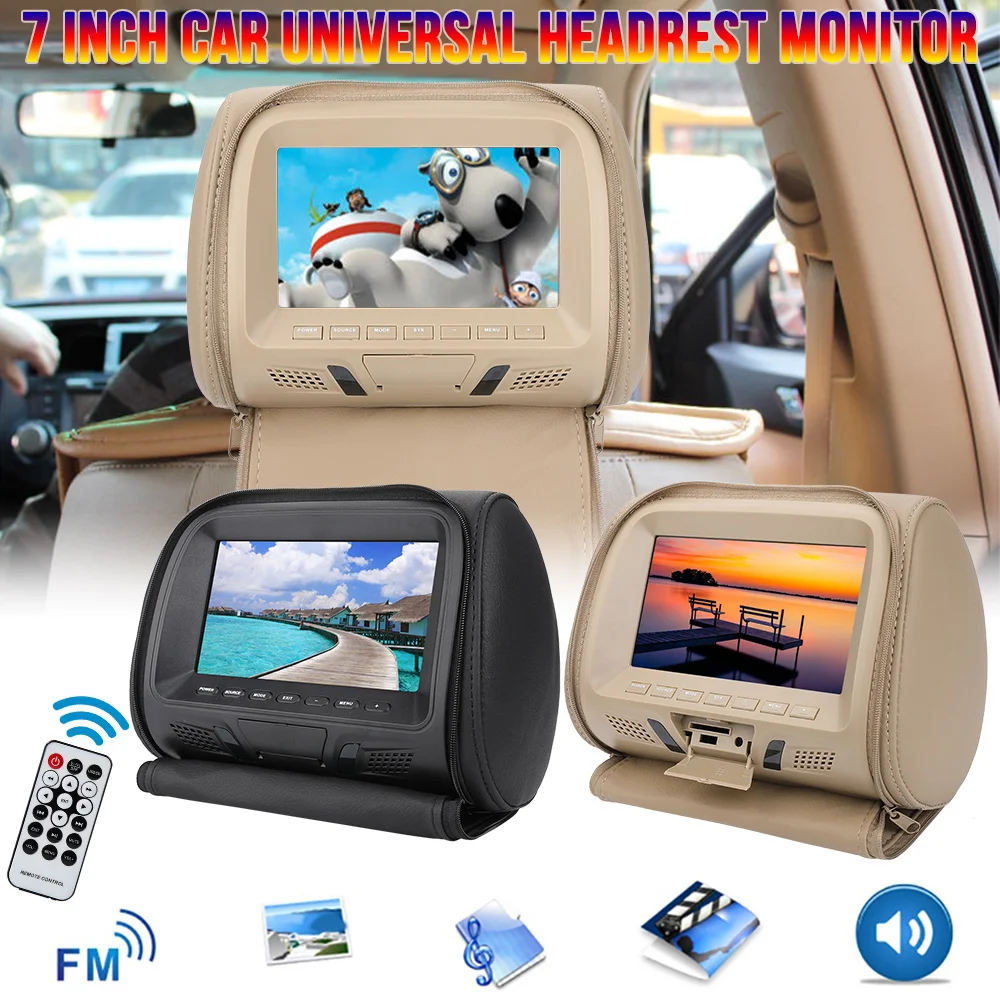 Новый универсальный автомобильный монитор на подголовник 7 дюймов