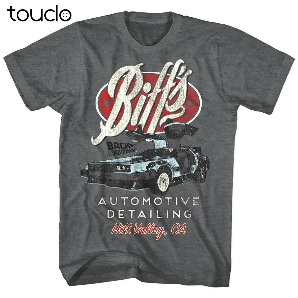 

Back to The Future Mens T Shirt Biff's Automotive Detailing Hill Valley Movie