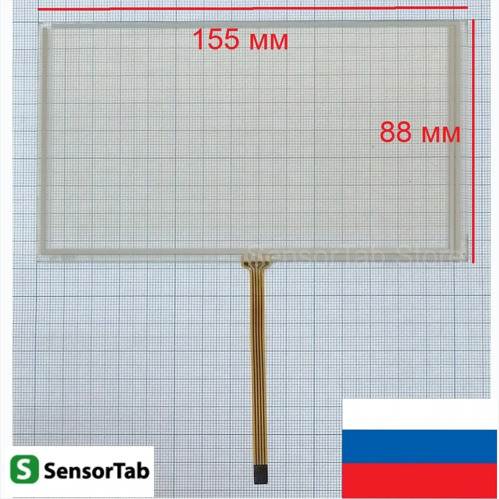 Тачскрин резестивный для GPS навигатора 155*88 мм 6 - 5 дюймов тип 13 сенсор