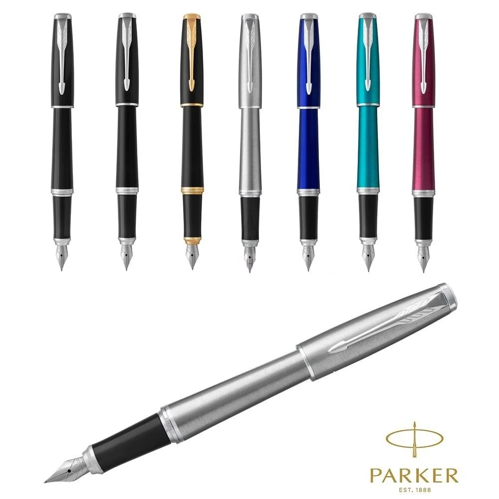 Авторучка PARKER Urban | Шариковая авторучка Хромированная/Золотая отделка Средний