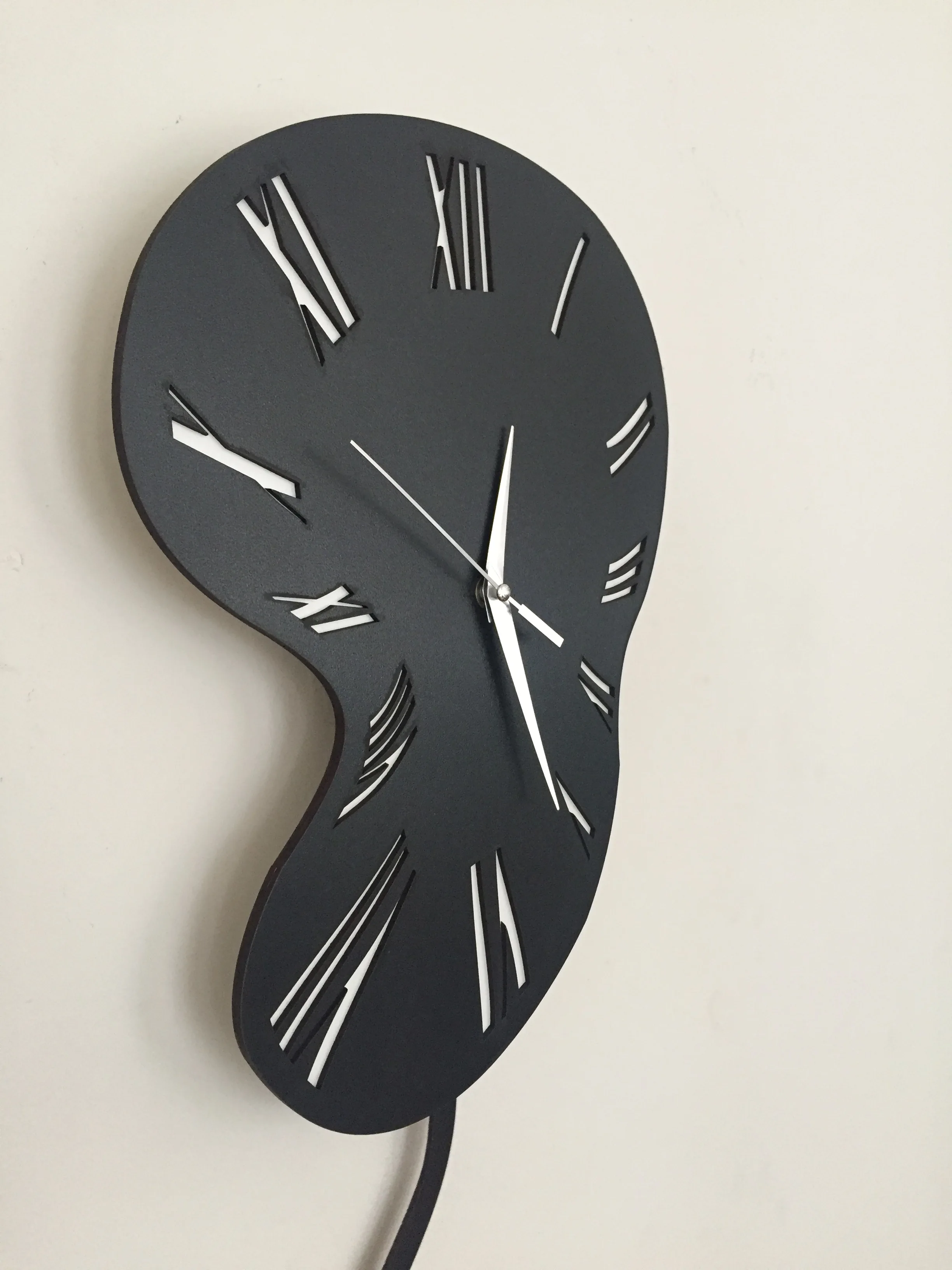 Goodtime Melting Time Декоративные качающиеся маятники на стене с часами MDF Деревянный дизайн дома Иглы Бесплатная доставка.