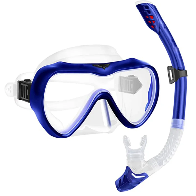 

New Scuba Diving Equipment Snorkel Set Diving Masks Snorkeling Set Adult Silicone Skirt AntiFog Diving Goggles Glasses Swimming