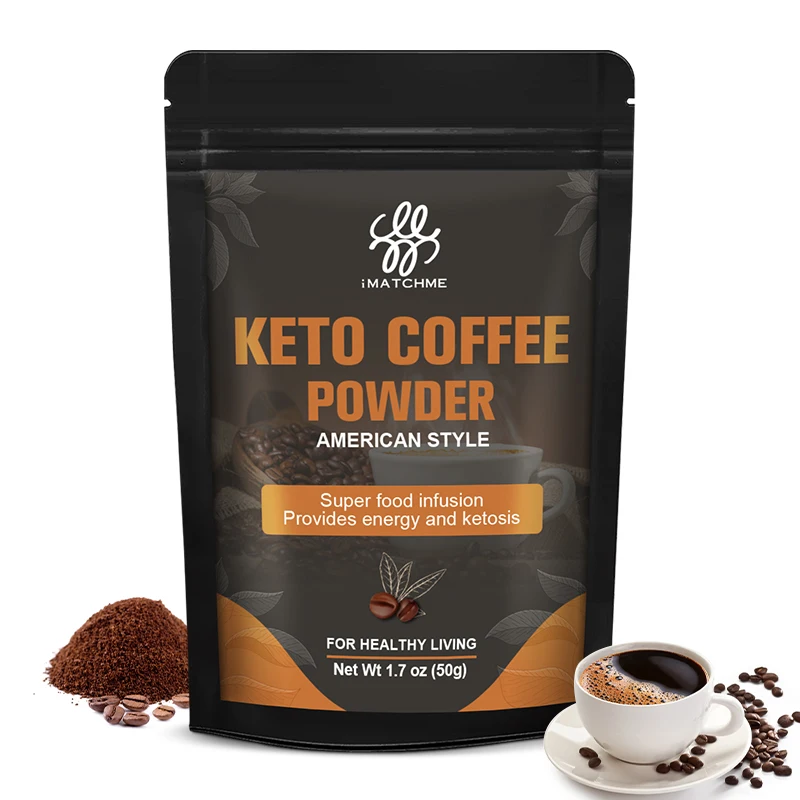 iMATCHME Keto Coffee Powder Fat Burner Detox Appetite Suppressant Supplement Ketones for Weight Loss Slimming Keto Diet Product