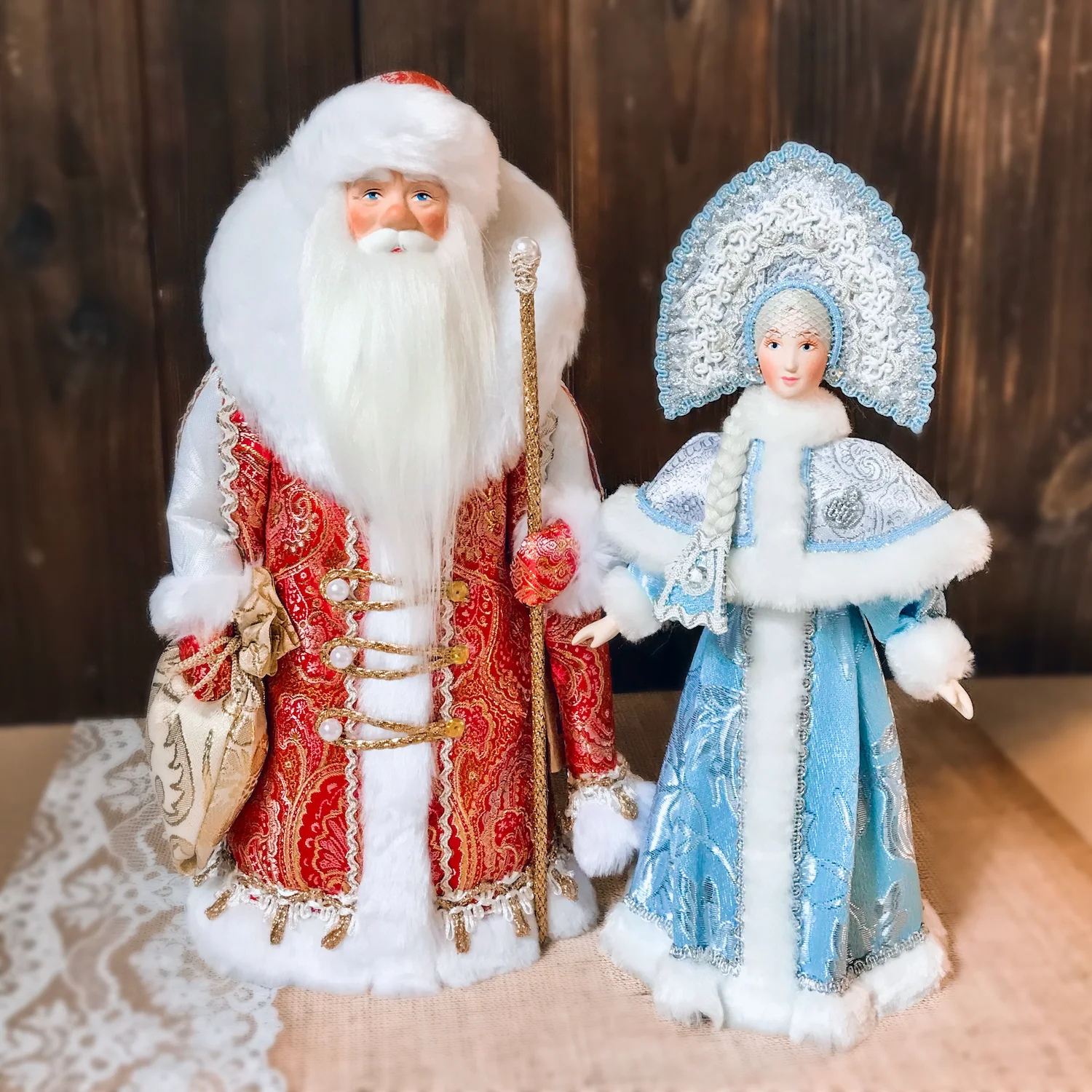 Дед Мороз и Снегурочка арт.055 306 НашМороз|Куклы| |