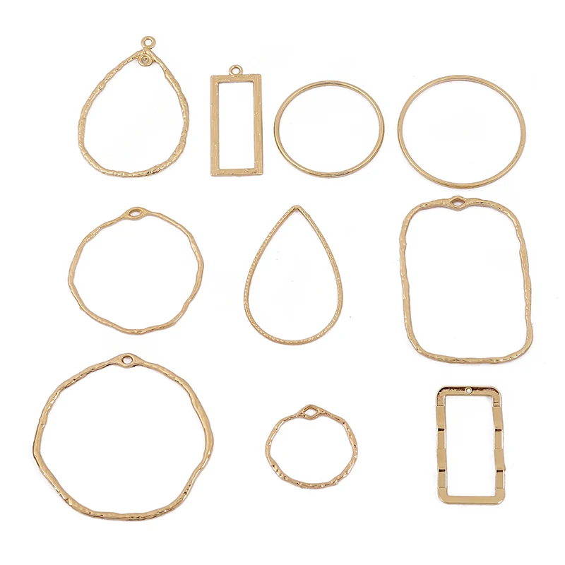 Круглые подвески 10 шт./лот геометрический круглый прямоугольный подвесной