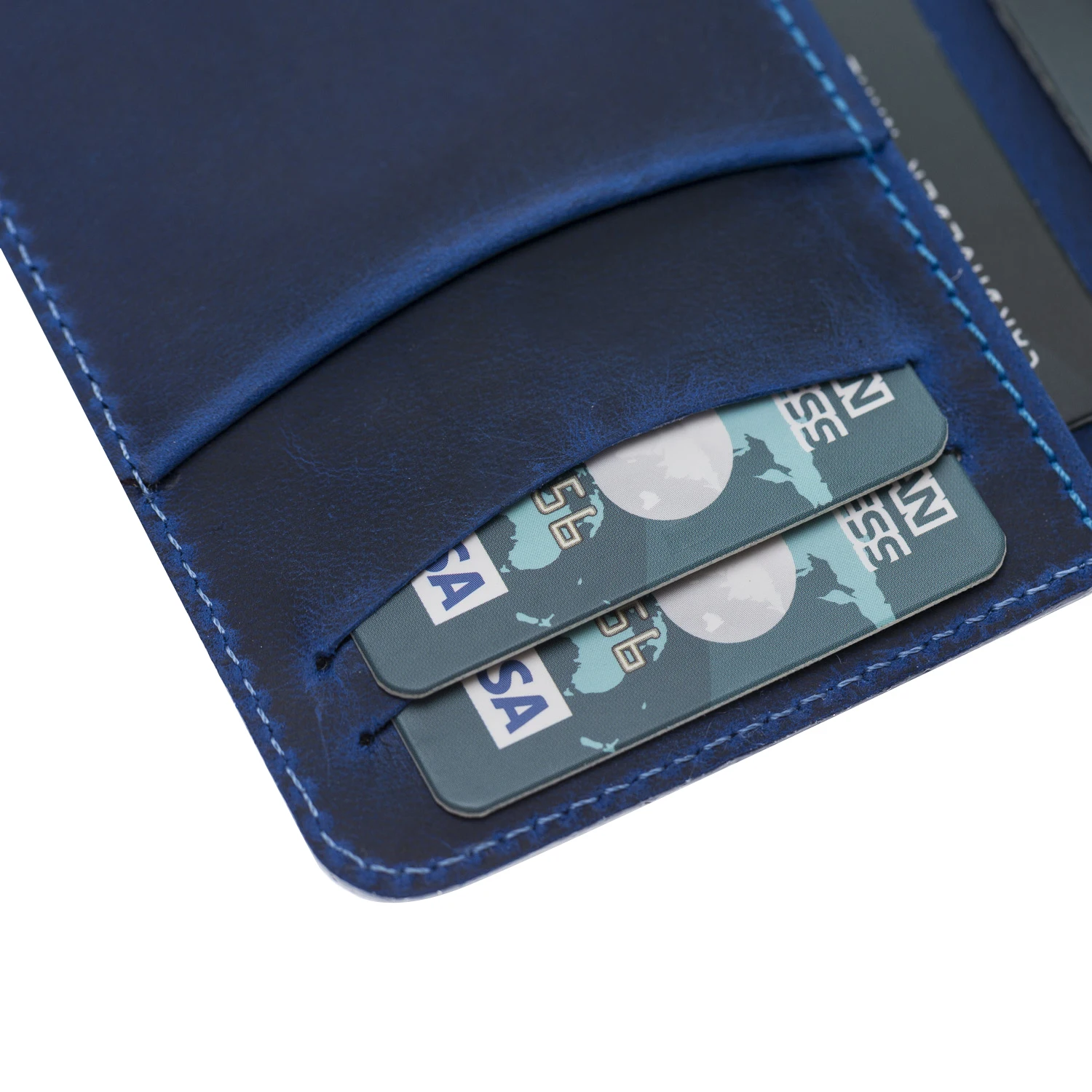 Handmade Genuine Leather RFID Protection ID & Credit Card Holder Holds up to 6 Cards Slots Minimalist Card Holder Wallet Elegant