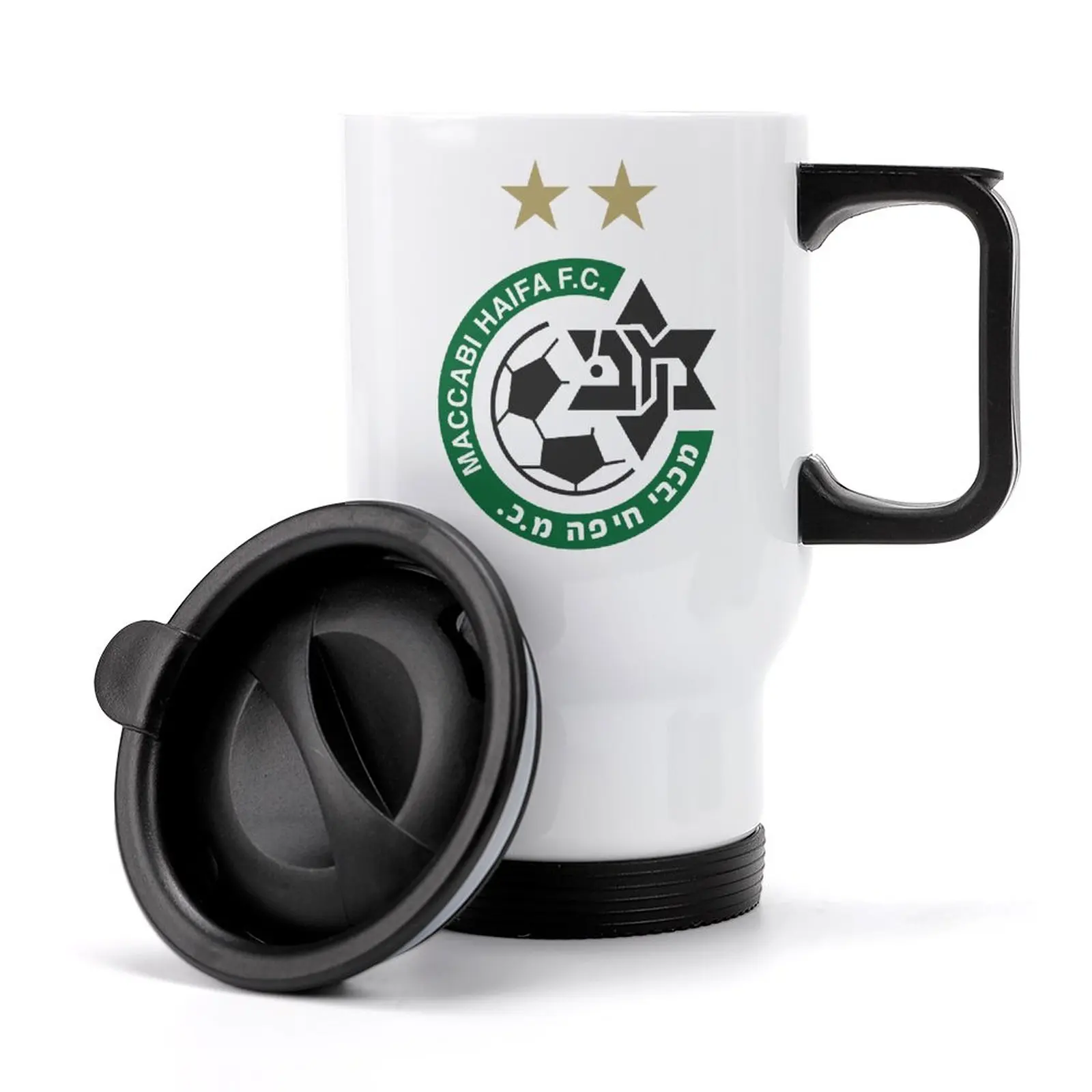 

Israel Maccabi Haifa Fc Insulated Travel Coffee Mug, Stainless Steel Travel Tumbler, Thermal Cup with Splash Proof Sliding Lid