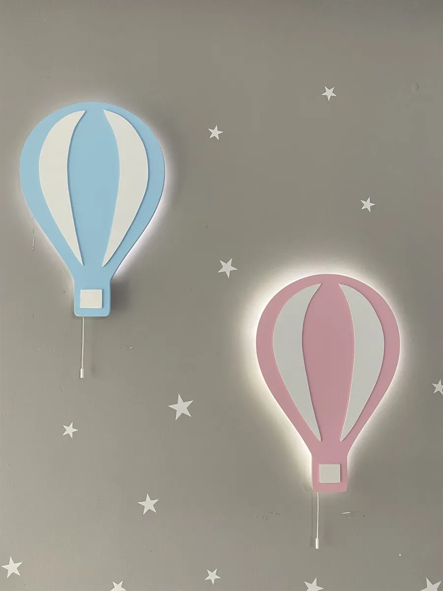 Jaju Baby Pink and Blue Balloon Night Light  Lighting