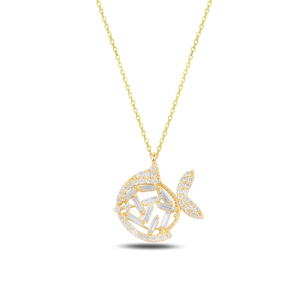 

14 carat Gold Fish Necklace