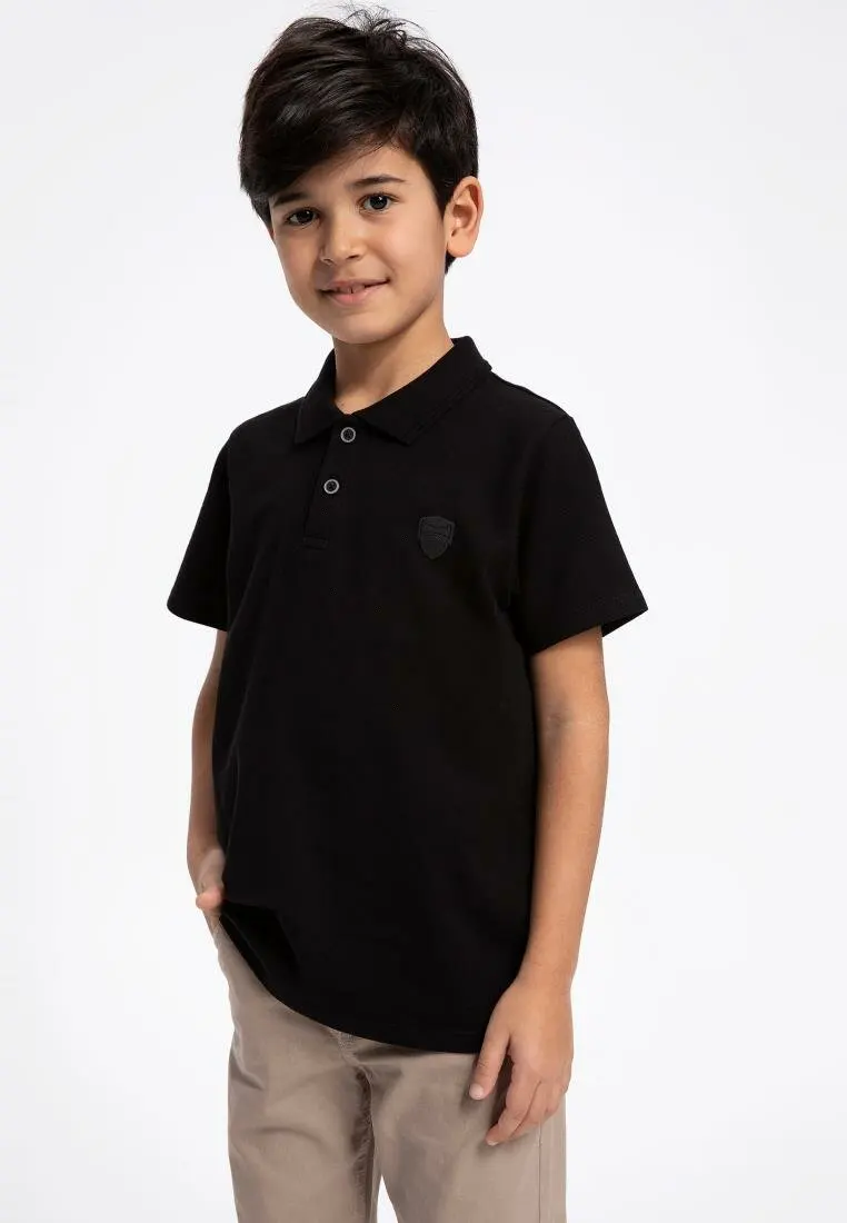 DeFacto модная футболка для мальчиков дети чистый цвет повседневная с коротким