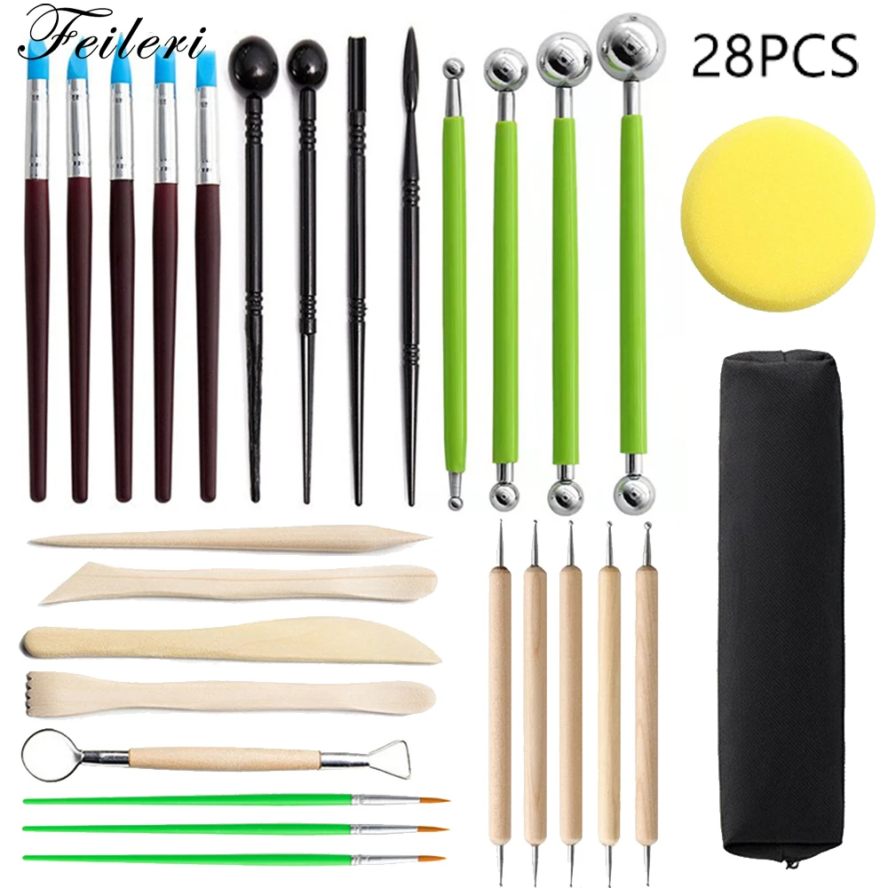 28 шт./компл. инструменты для полимерной глины | Дом и сад