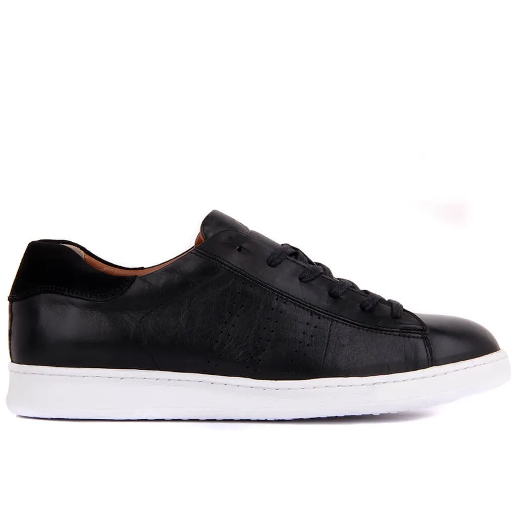 

Мужские черные кожаные кроссовки Sail-Lakers