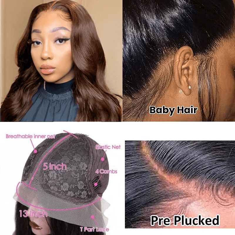 Body Wave 13X6 Lace Front Wig Transparent Lace Frontal Wig Remy Brazilian 30 32 Inch Long Wavy Curly Wave T Part Human Hair Wig enlarge