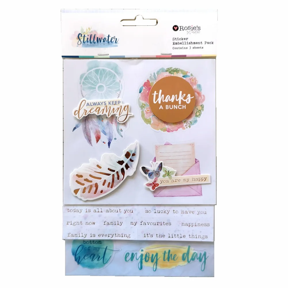 CRZCrafter Набор стикеров с 3D фольгой прозрачные поделки своими руками и скрапбукинг