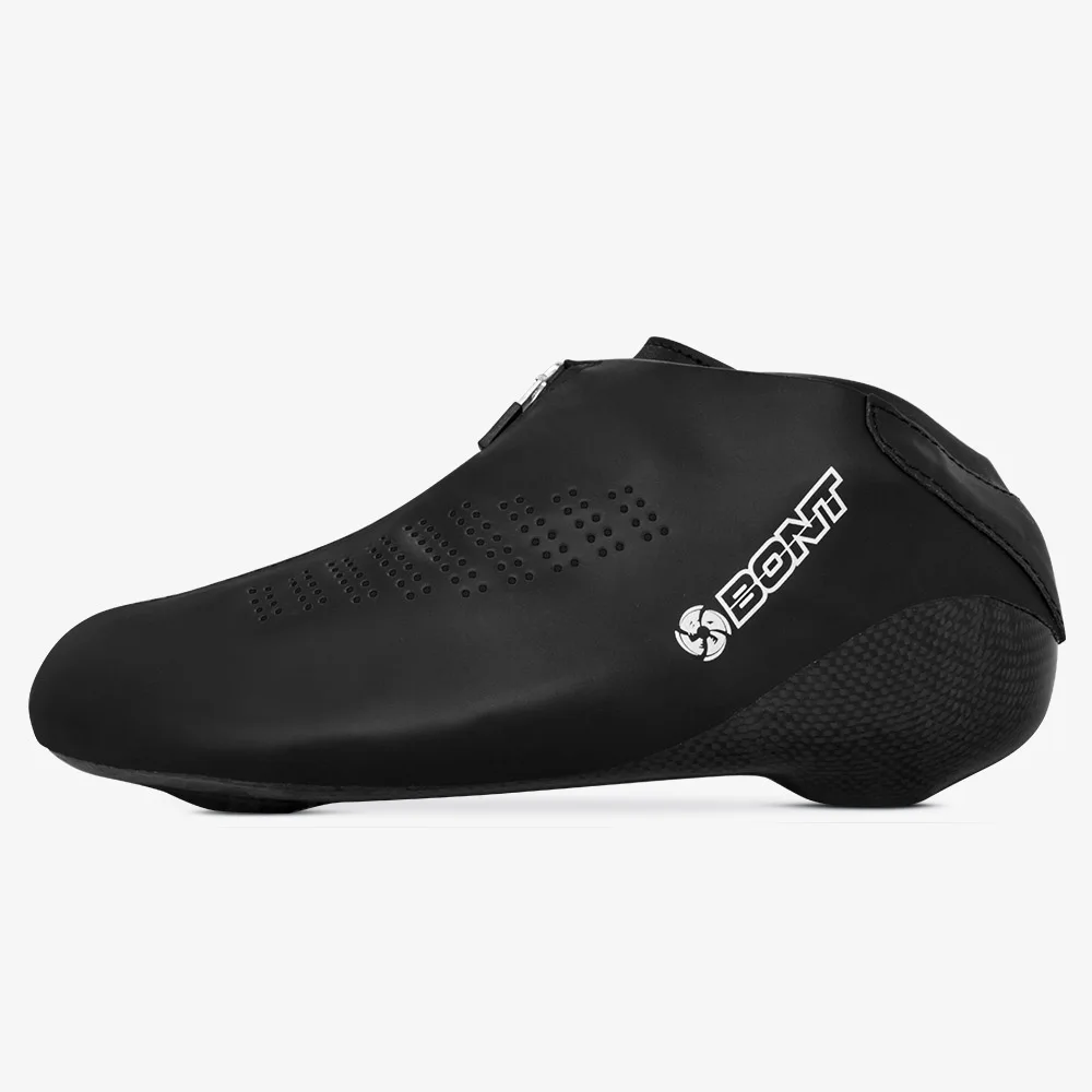 Черный BONT длинный трек LT Boss ботинок Катание на коньках ботинки скорость Катание на коньках ботинки - Цвет: Черный
