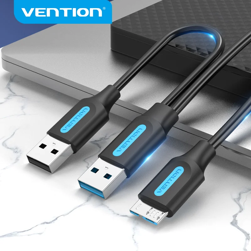 Кабель Vention USB 3.0 AM/micro B 2.0 AM для быстрой зарядки и передачи данных Samsung Note 3 S5 Xiaomi - 0.5м
