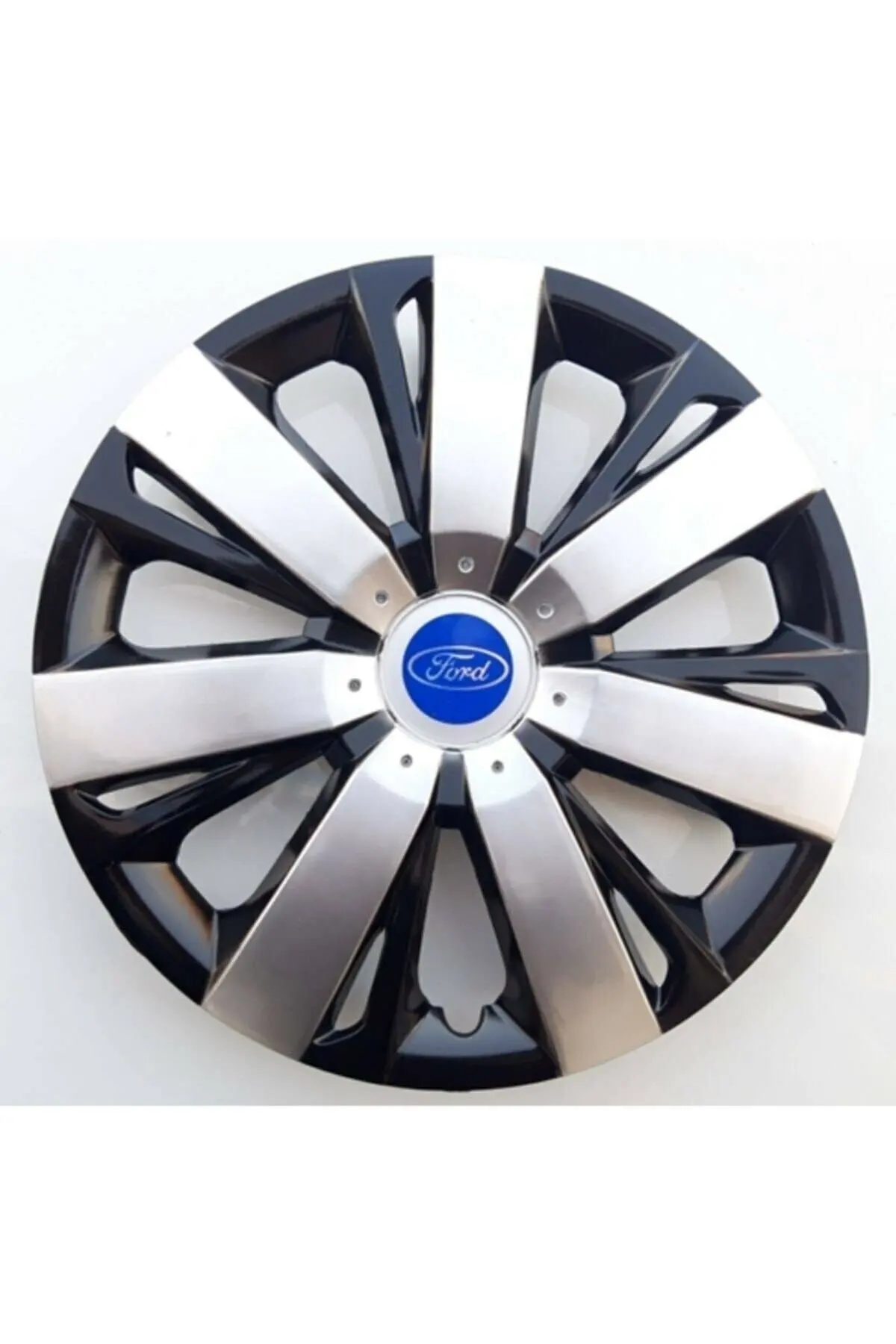 

4 PCs 16 ''Inches For Ford Wheel Cover Piano Black Steel Looking Color UNBREAKABLE Flexible ABS Plastic car wheel cover the belly