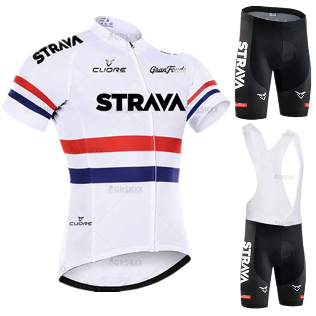 

2022 Men's Cycling Clothing Summer Short Sleeve Cycling Jersey Bib Set Anti-UV Pro Team Bicycle Clothes MTB Bike Clothing
