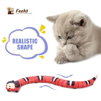 smart sensing snake cat toys electron interactive toys for cats usb charging cat accessories for pet dogs game play toy