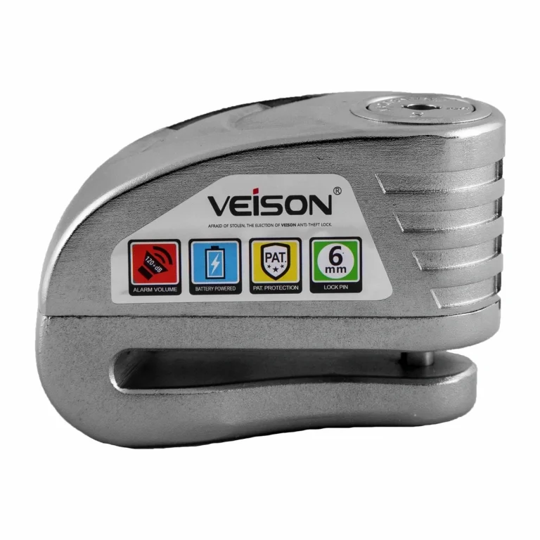 Замок на тормозной диск Veison DX18 Серебристый | Автомобили и мотоциклы