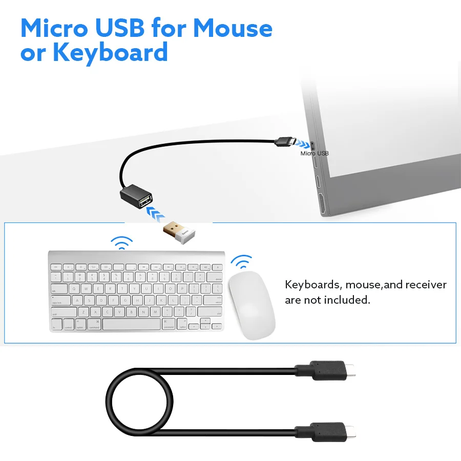 Монитор для ПК Eyoyo EM13L 13 3 &quot портативный ЖК-экран 72% NTSC IPS HDMI Type USB C ноутбука PS4 Xbox