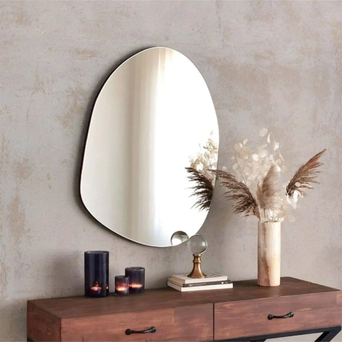 Эстетические декоративные настенные зеркала 75*55 см домашний декор гостиная