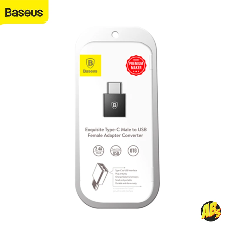 Переходник Baseus Type-C Male в USB Female OTG адаптер для Samsung Macbook Xioami CATJQ-B01 USBC otg коннектор