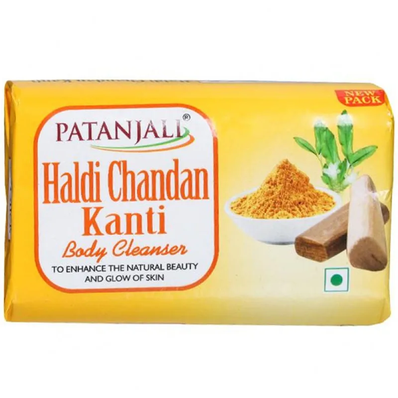 Natural soap патанджали sandalwood and turmeric (haldi Chandan Patanjali) 150 C |