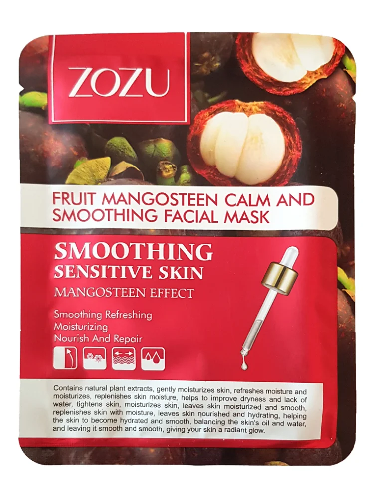 Fruit cloth facial mask with extract mangosteen zozu fruit calm and smoothing 25g |