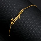 Индивидуальные именные браслеты с подвесками, женские и детские ювелирные изделия ручной работы с гравировкой рукописного ввода, подписи, сообщения о любви, индивидуальный подарок