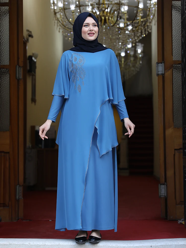 Женское платье Абая мусульманский хиджаб одежда шифоновое покрытие длинное