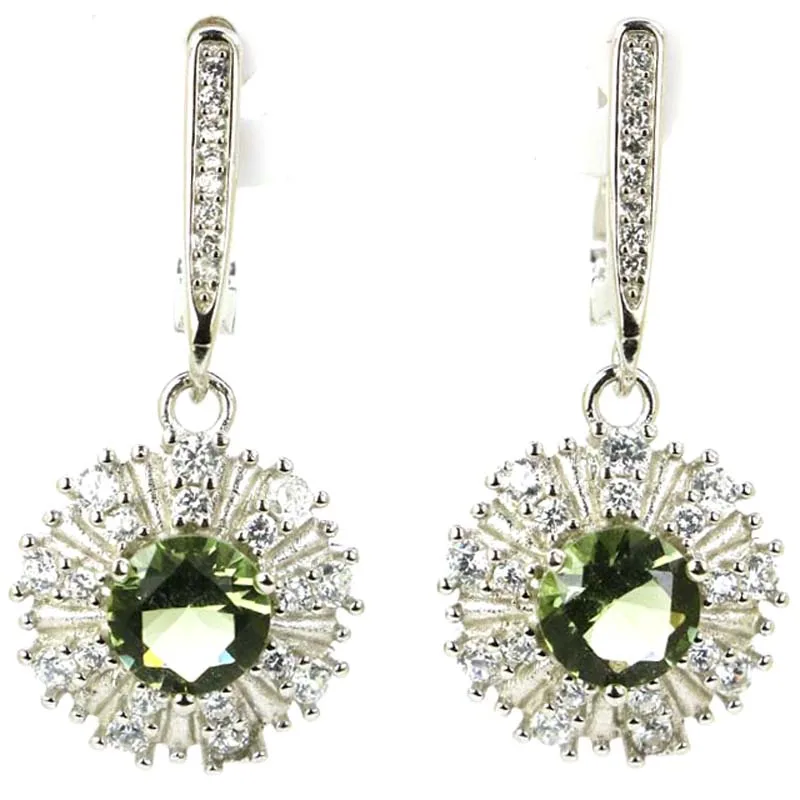 Серьги из серебра 5 7 пробы с натуральным красным Рубином 33 х15 мм | Украшения и