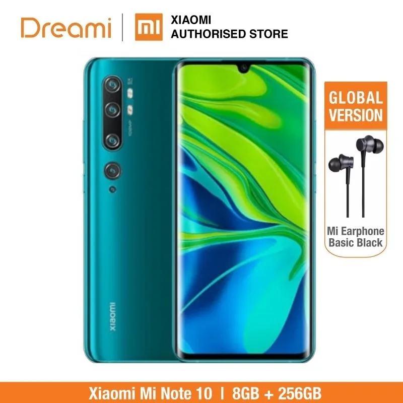 Глобальная версия Xiaomi Mi Note 10 Pro 256 ГБ rom 8 Гб ram (абсолютно новая/запечатанная) note10256