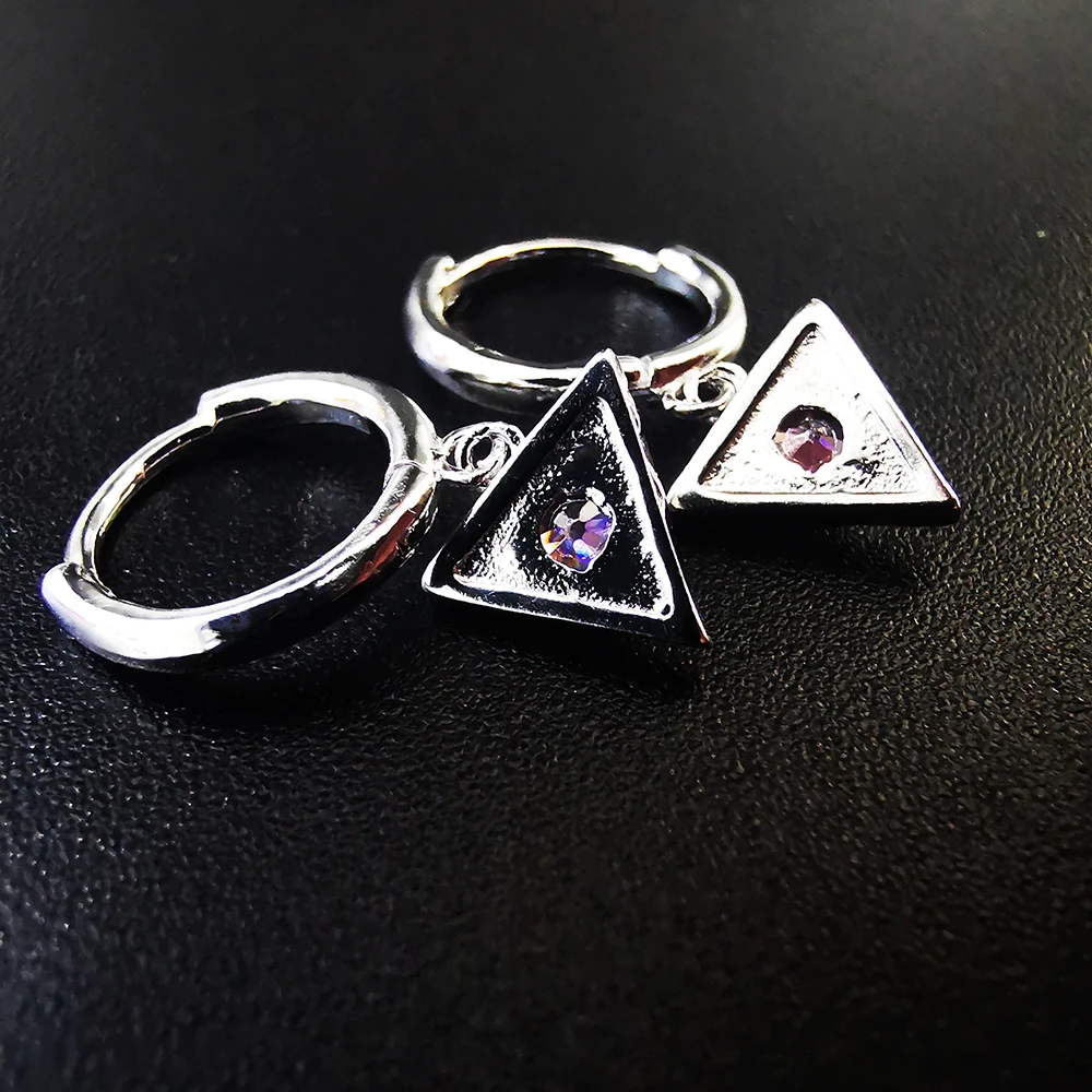 E103 Cholcus оригинальные серьги в форме треугольника для женщин серебро 925 ювелирные