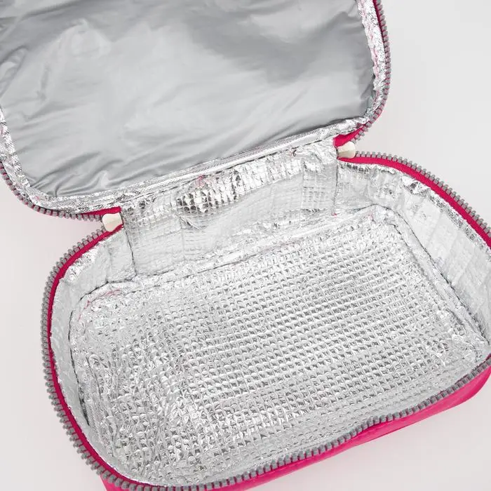 Термосумка 2 отдела на молниях цвет малиновый | Мать и ребенок