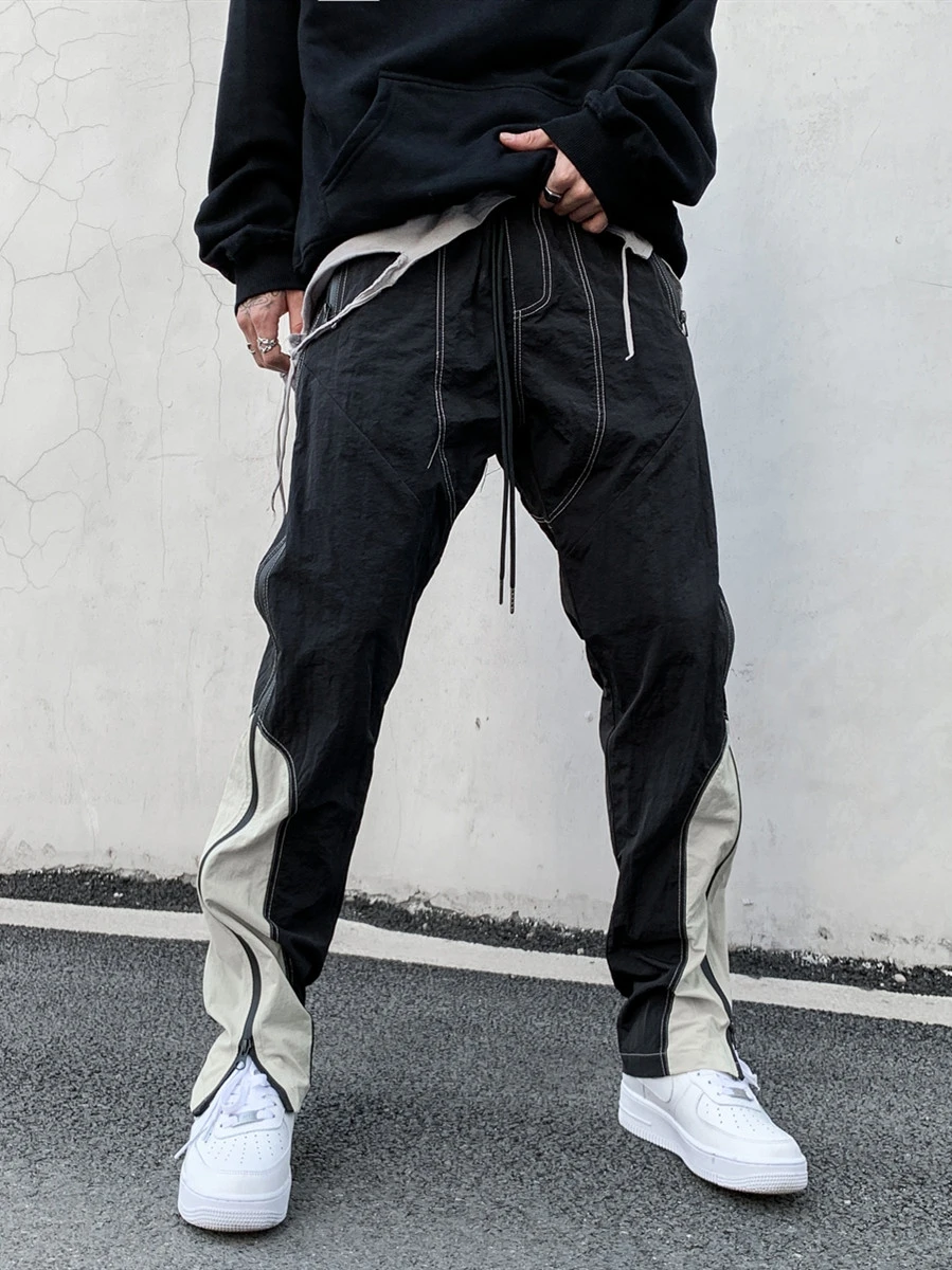 High Street Harajuku Pants Streetwear Trousers for Men Japanese Kanye Men's Fashion Hip Hop Luxury Clothing | Мужская одежда