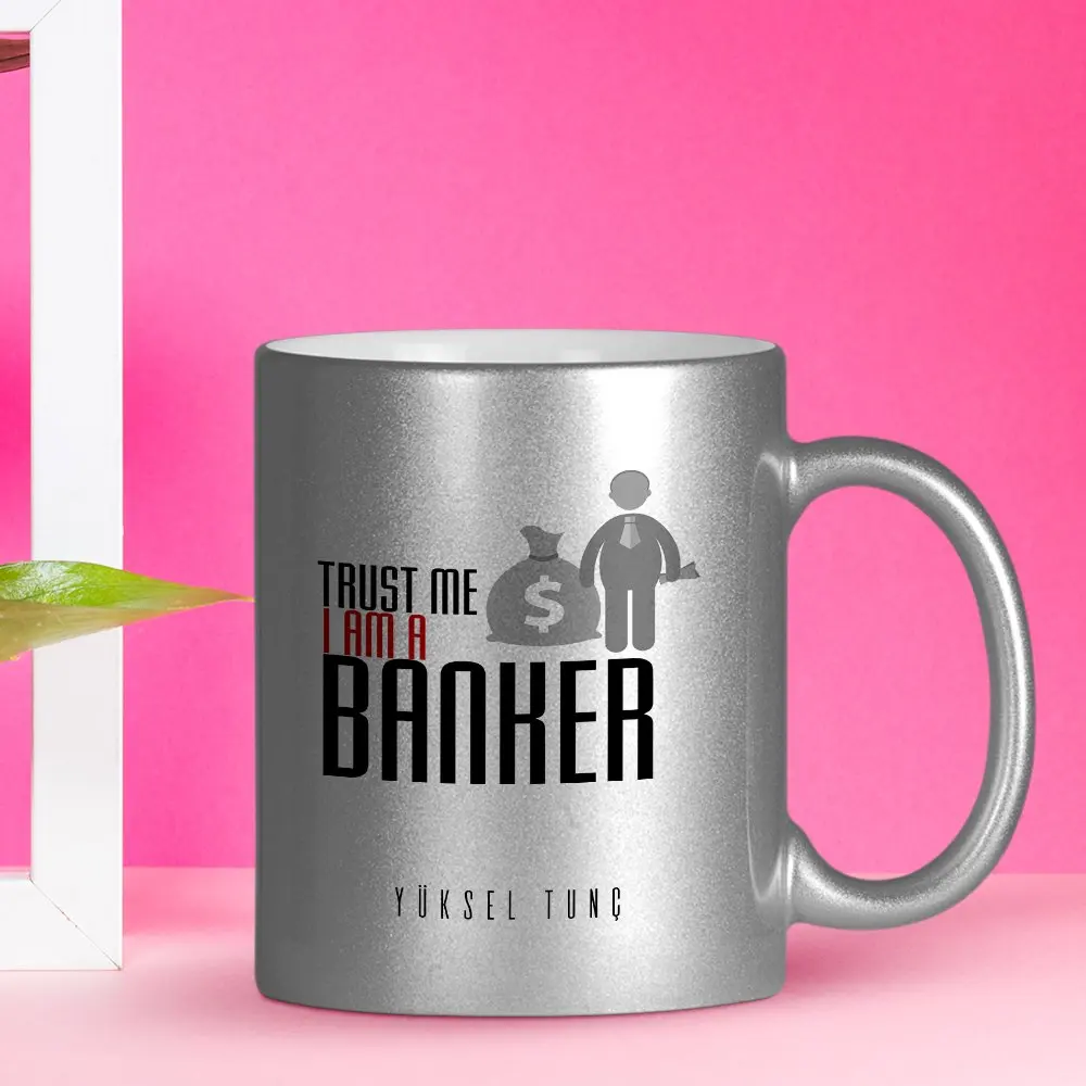 

Personalized Professional Banker Silver Gilt Mug Cup-2