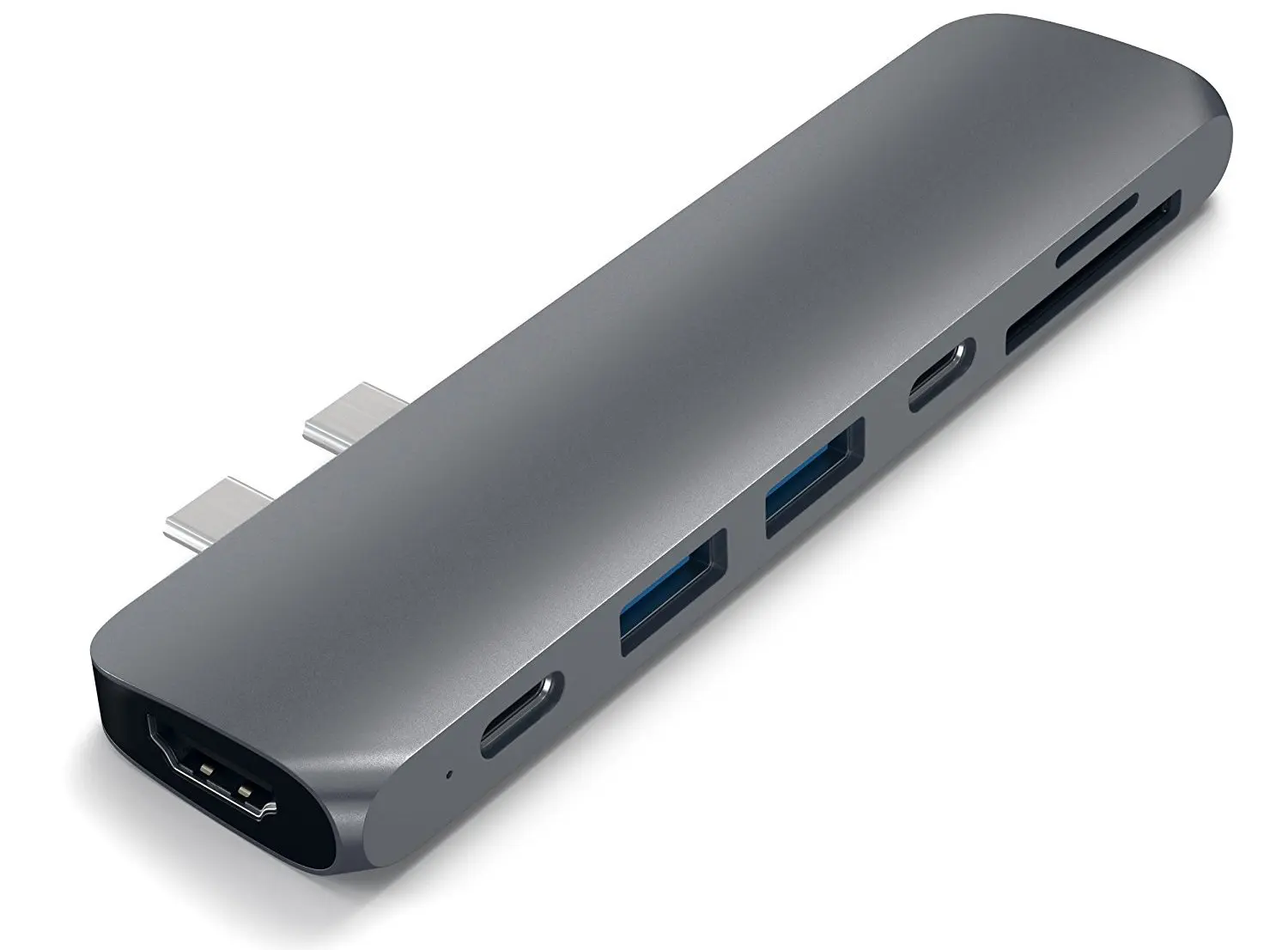 USB хаб Satechi Aluminum Type C Pro Hub Adapter для MacBook 13”/15” 2016 (Space Gray)|USB-хабы| |