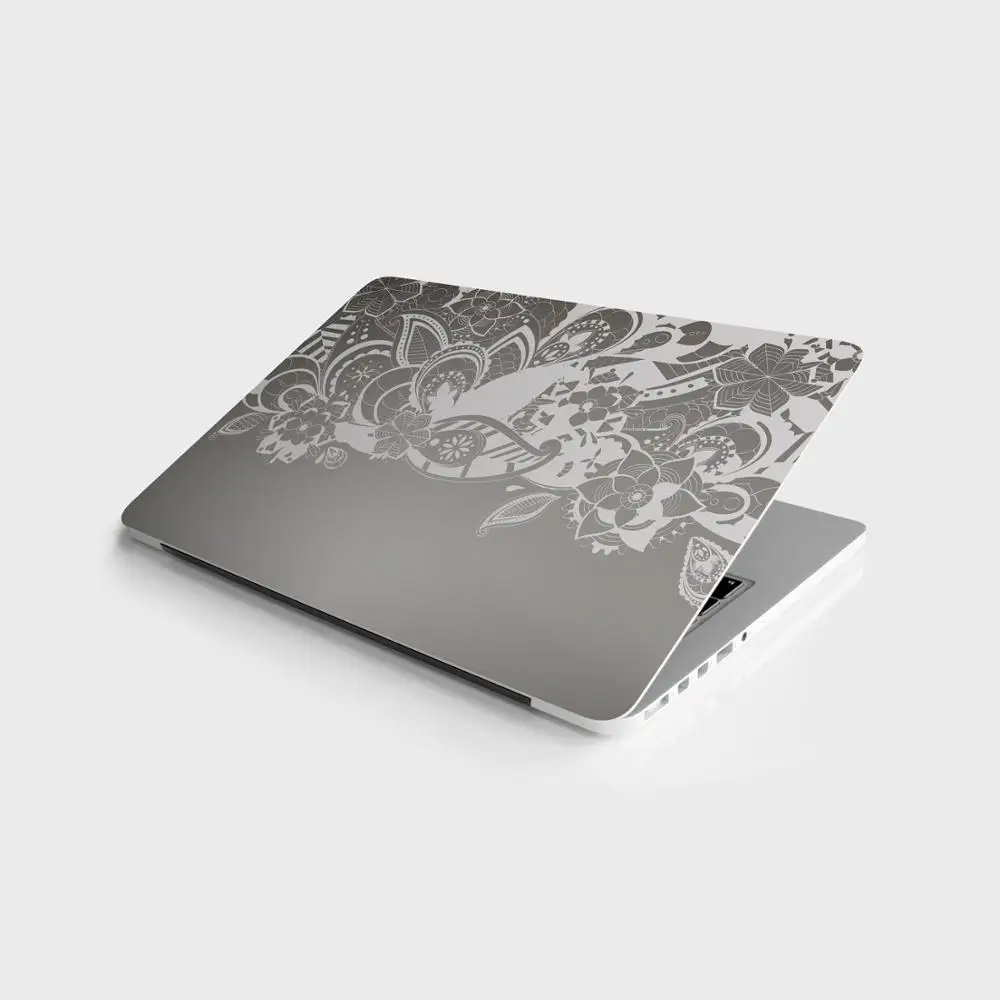 стикер мастер серый цветочн