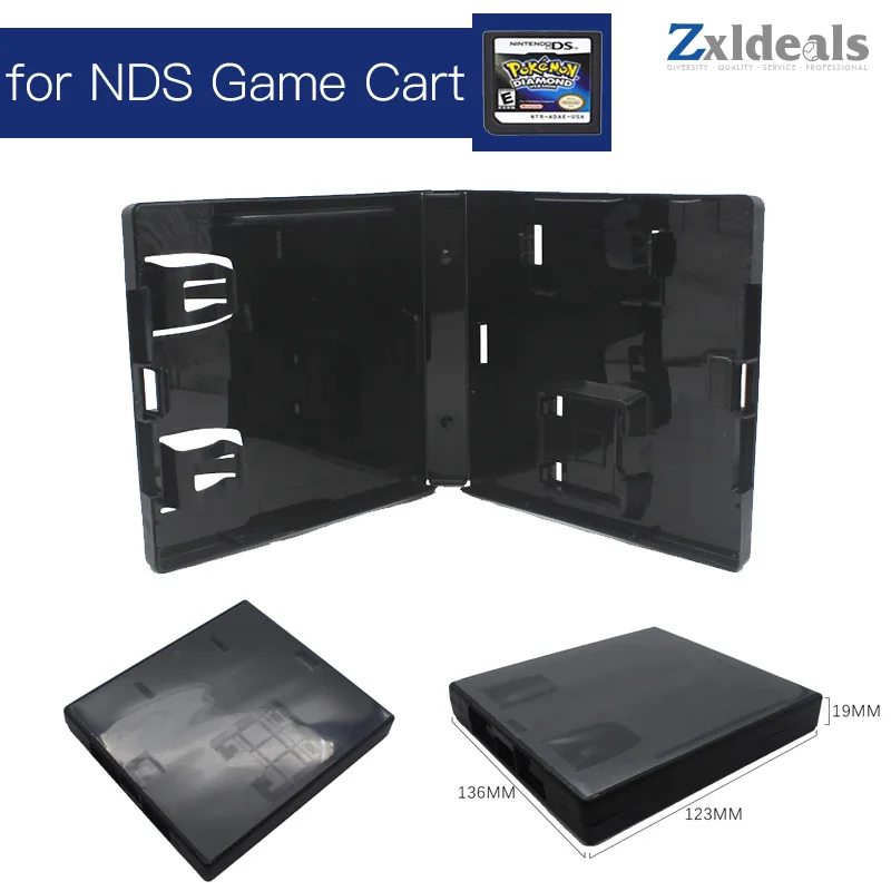 

Replacement Case For NDS Nintendo Game Cart Spare Cartridge Black Box With Logo