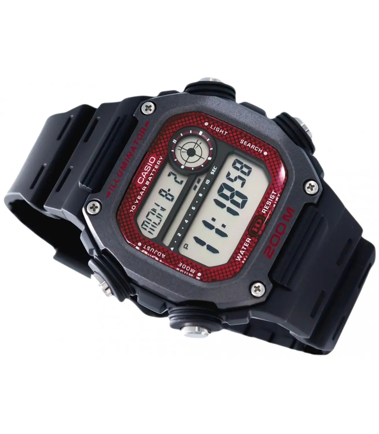 Sports Watch Cassio DW 291H 1BV 200m 10 years Battery World Time 5  alarms|Digital Watches| - AliExpress