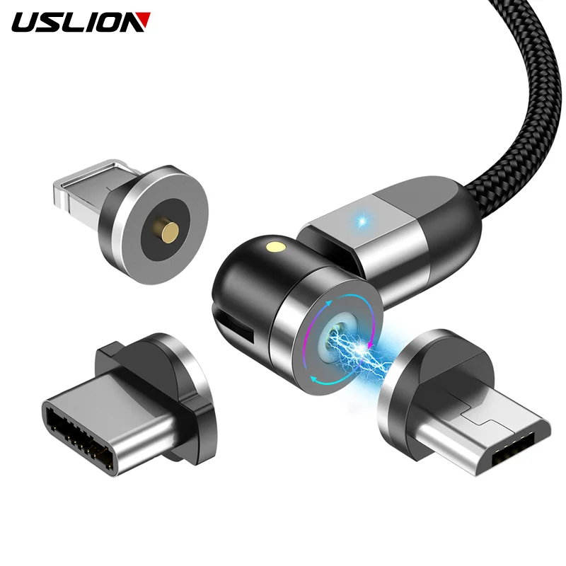 Магнитный кабель usb Type C зарядный Micro для iPhone 8 Xiaomi mi 9 c Быстрая зарядка провод 540